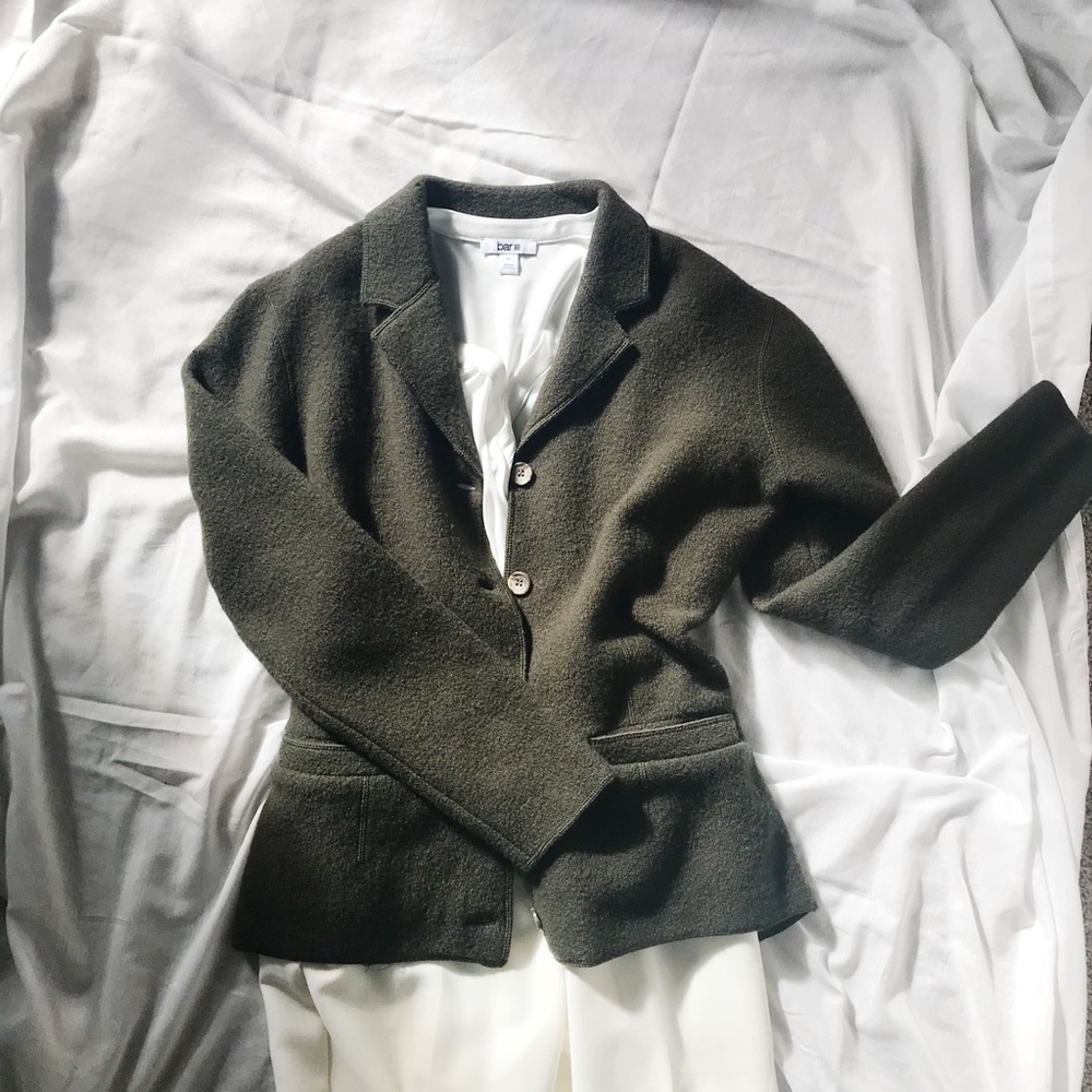 Evan-Picone Vintage 100% Wool Blazer/Jacket size M - Picture 10 of 11